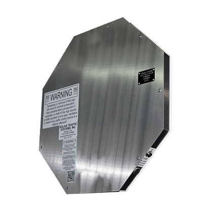 TS40 Flashing Octagon Sign angle