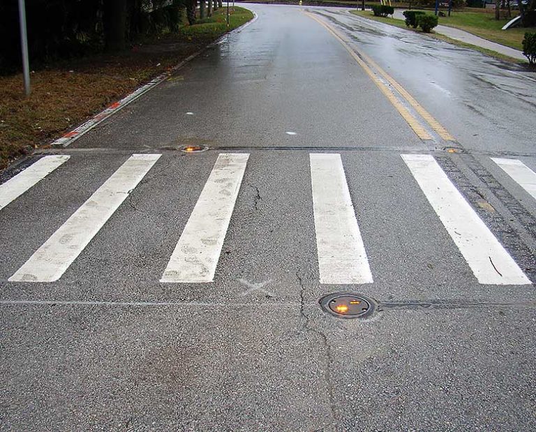Florida's Crosswalk Lighting System Boosts Walkability Traffic Safety