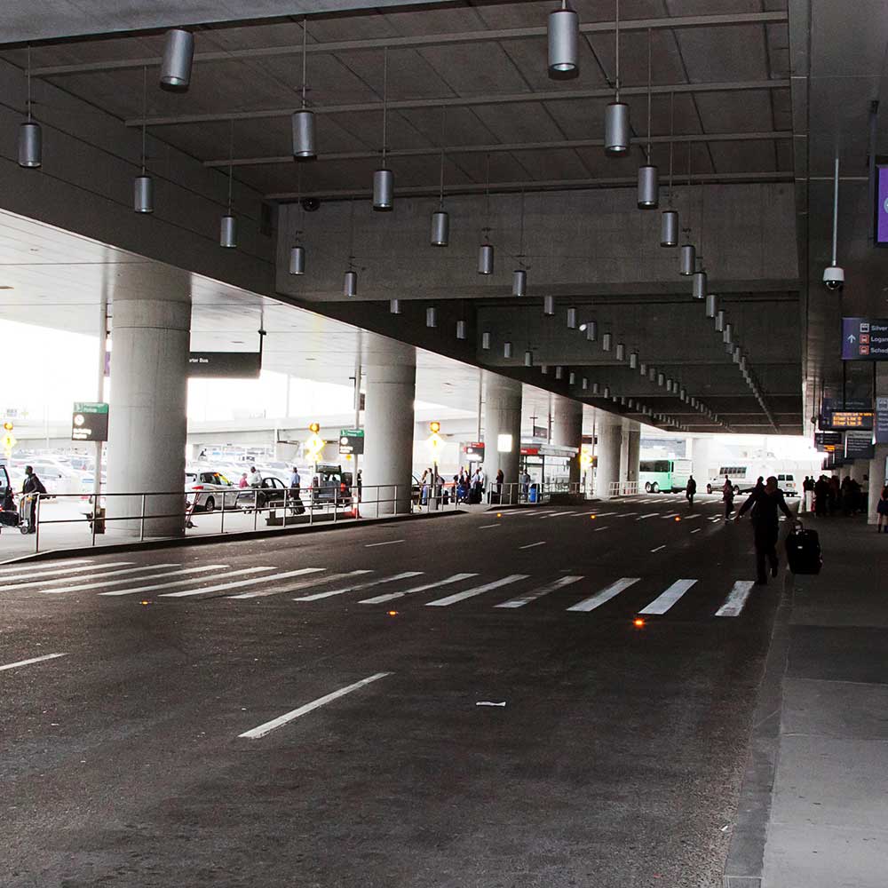 Crosswalk Warning Lights at Boston Logan International Airport