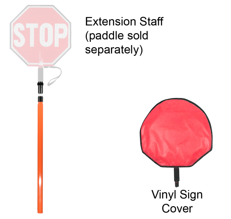 STOP/STOP Flashing LED HandHeld Paddle Sign Traffic Safety Corp.